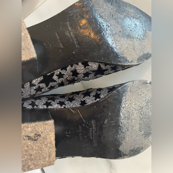 Saint Laurent Glitter Chelsea Ankle Boot - Picture 6 of 9